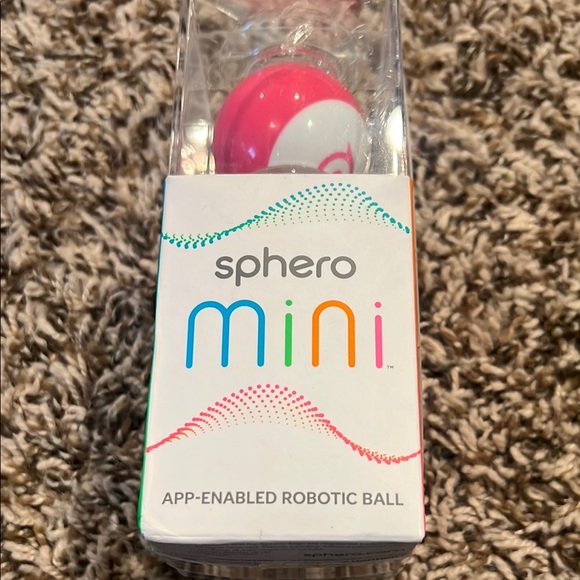 Mini Pink and White App-Enabled Robotic Ball - Picture 1 of 7